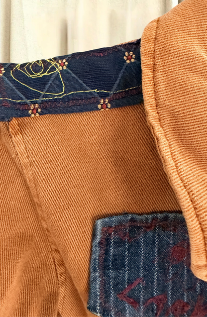 patchwork car coat