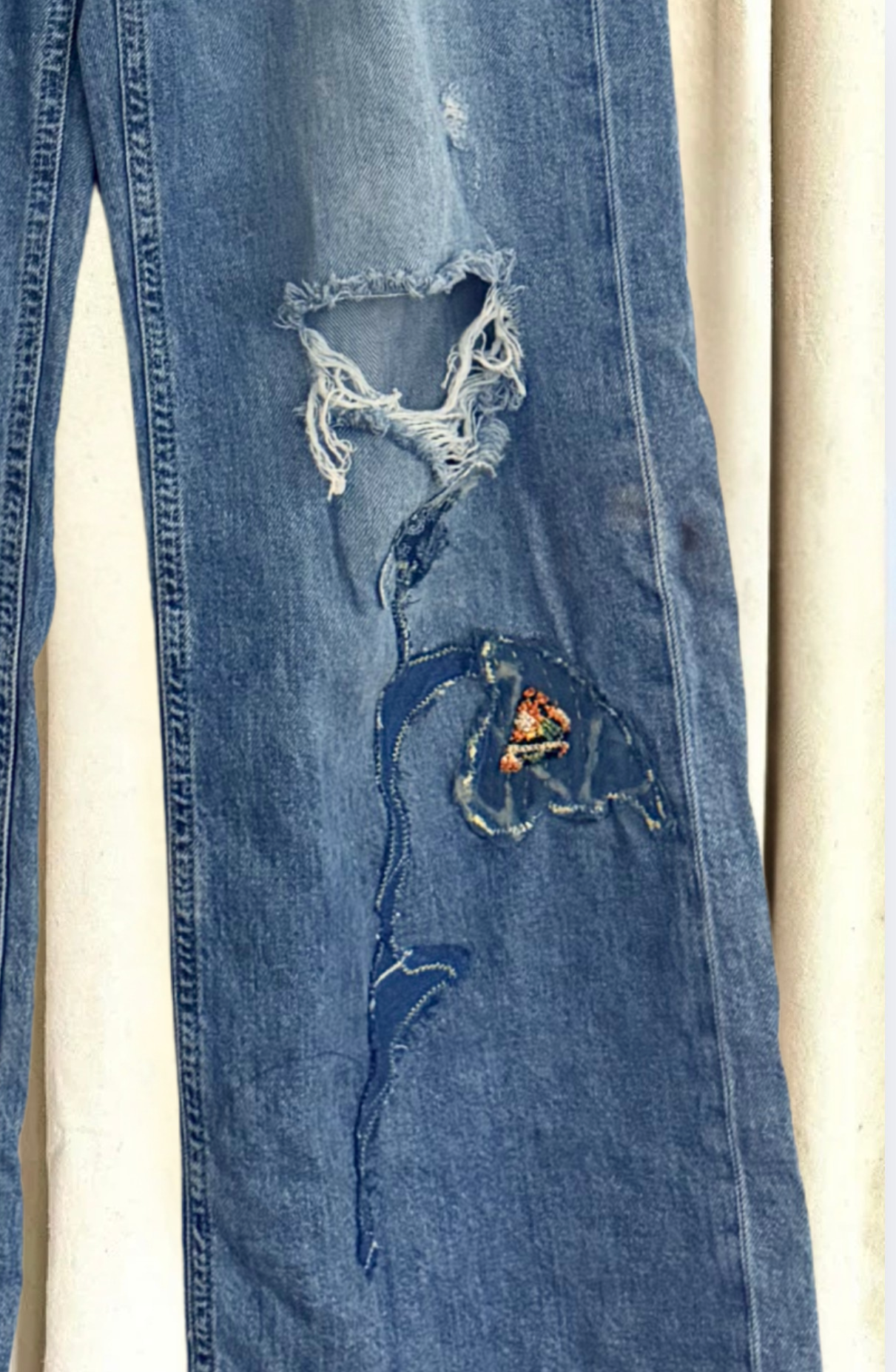 Low Rise Baggy Denim